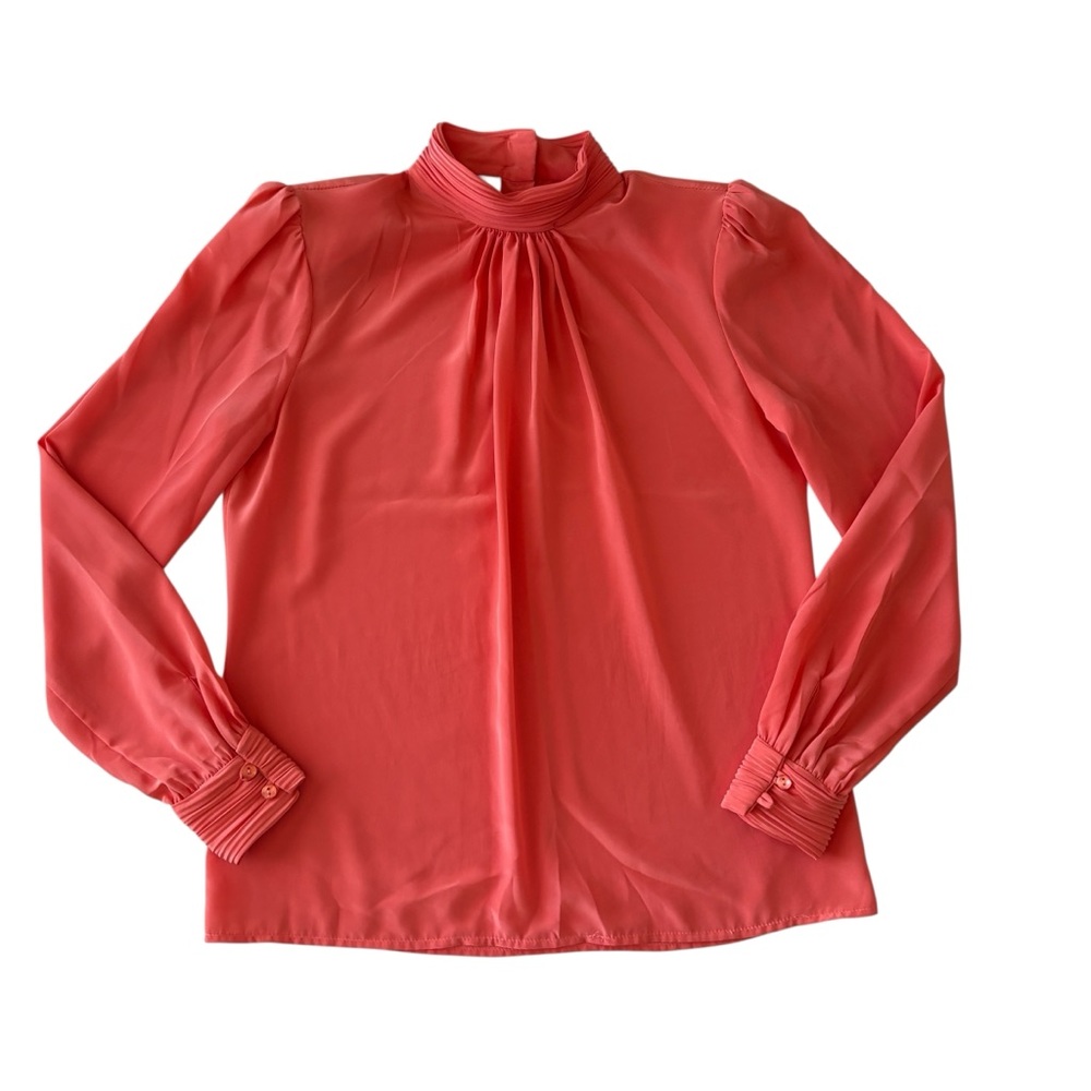 Vintage Coral Women's Blouse, Size 8